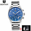Reloj Hombre 2017 BENYAR Fashion Chronograph Sport Mens Watches Top Brand Luxury Military Quartz Watch Clock Relogio Masculino