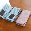 BILLETERA High Capacity Fashion Women Wallets Long Dull Polish Retro PU Leather Wallet Clutch Coin Purse Ladies
