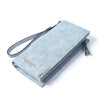 BILLETERA High Capacity Fashion Women Wallets Long Dull Polish Retro PU Leather Wallet Clutch Coin Purse Ladies