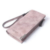 BILLETERA High Capacity Fashion Women Wallets Long Dull Polish Retro PU Leather Wallet Clutch Coin Purse Ladies