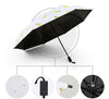 Yesello Cute lemon Banana Rain folding Umbrella