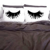 IKathoME Black/White 2 Sided Printed Eyelash Pillow Case,20x30" 50*76cm Couple Pillow Cases Sets,Funny Sleeping Eyes Pillow 021
