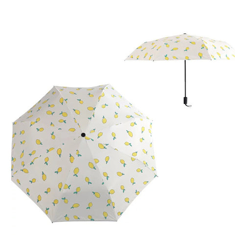 Yesello Cute lemon Banana Rain folding Umbrella