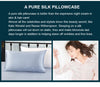 Lilysilk 100% Pure Mulberry Silk Pillowcase with Cotton Terse Pillow Cover for Hair with Hidden Zipper Hypoallergenic
