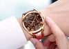 2017 luxury brand newFashion  Leather Strap Multifunction Watches Men Quartz Watch Waterproof Wristwatches Male Table Relojes