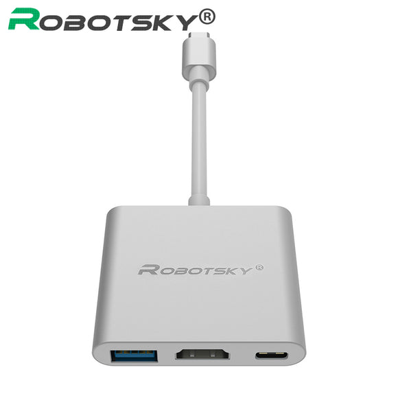 USB 3.1 Type-C to 4K HDMI USB 3.0 USB-C Multiport charging port OTG Adapter Cable for Macbook 12