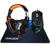 3200DPI 6 Button Wired Pro Gaming Mouse Optical Gamer Mouse+EACH G2000 Hifi Pro Gaming Headphone Headset+Gaming Mouse Pad Gift