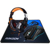 3200DPI 6 Button Wired Pro Gaming Mouse Optical Gamer Mouse+EACH G2000 Hifi Pro Gaming Headphone Headset+Gaming Mouse Pad Gift