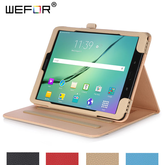 For Samsung Galaxy Tab S3 (9.7 inch,SM-T820 T825) Case,Stand Folio Case Cover with Multiple Viewing Angles, Document Card Pocket