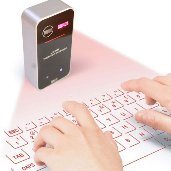 New Virtual Keyboard Bluetooth Laser Projection Keyboard for Smartphone PC Tablet Laptop Computer English QWERTY keyboard HOT