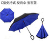 dropshipping Windproof Reverse Folding Double Layer Inverted Umbrella Self Stand umbrella rain women high quality 2016 car