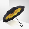 dropshipping Windproof Reverse Folding Double Layer Inverted Umbrella Self Stand umbrella rain women high quality 2016 car