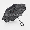 dropshipping Windproof Reverse Folding Double Layer Inverted Umbrella Self Stand umbrella rain women high quality 2016 car