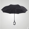 dropshipping Windproof Reverse Folding Double Layer Inverted Umbrella Self Stand umbrella rain women high quality 2016 car
