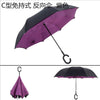 dropshipping Windproof Reverse Folding Double Layer Inverted Umbrella Self Stand umbrella rain women high quality 2016 car
