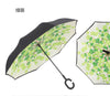 dropshipping Windproof Reverse Folding Double Layer Inverted Umbrella Self Stand umbrella rain women high quality 2016 car