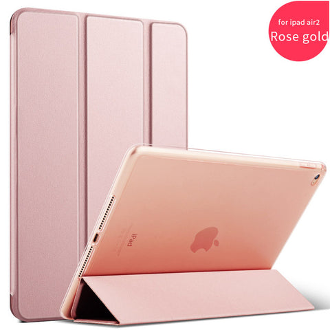 Luxury pu leather for ipad air2 kenke new smart cover Soft TPU Bumper Edge for iPad air 2 case tablet Sleep Wake up case