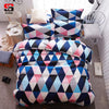 Sookie Home Textile 3pcs King Size Colorful Bedding Sets Pretty Geometric Plaid 4pcs Duvet Cover Sets Pillowcases Pillow Covers