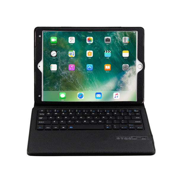 For 2017 iPad Pro 10.5 inch Removable Bluetooth Keyboard Case Flip Leather Cover drop shipping 0628