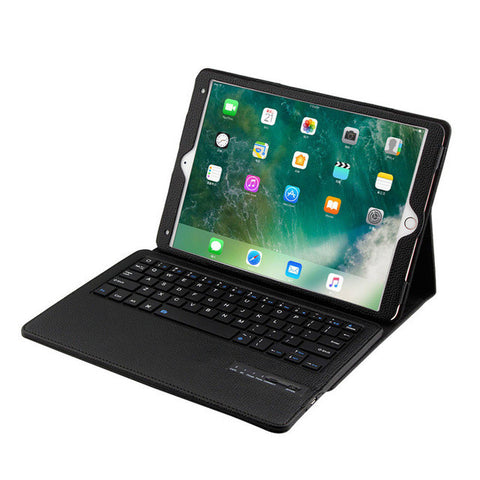 For 2017 iPad Pro 10.5 inch Removable Bluetooth Keyboard Case Flip Leather Cover drop shipping 0628