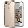Red Phone Case for iphone 7 Transparent Luxury Anti-knock Waterproof PC & TPU 2 in 1 Phone Cover Protector for iphone 6/ 7 Plus