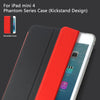 For apple ipad mini 4 holder leather case ROCK Phantom kickstand leather Cover Protective Case for ipad mini 4 Leather Case
