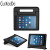 Kids Shock Proof Convertible Handle Light Weight Super Protective Stand Cover for Amazon Fire HD 8 Tablet 2017 Release Only
