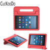 Kids Shock Proof Convertible Handle Light Weight Super Protective Stand Cover for Amazon Fire HD 8 Tablet 2017 Release Only