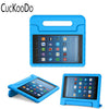 Kids Shock Proof Convertible Handle Light Weight Super Protective Stand Cover for Amazon Fire HD 8 Tablet 2017 Release Only