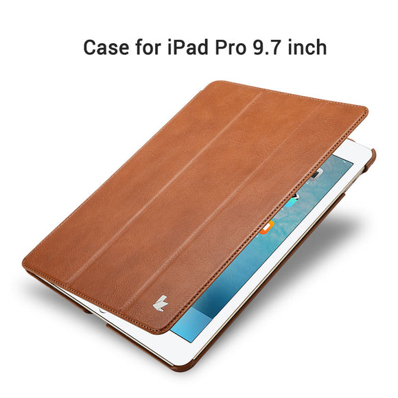 Jisoncase Case for iPad Pro 9.7 PU Leather for iPad Pro 9.7 Smart Cover Stand Luxury Brand Covers & Cases