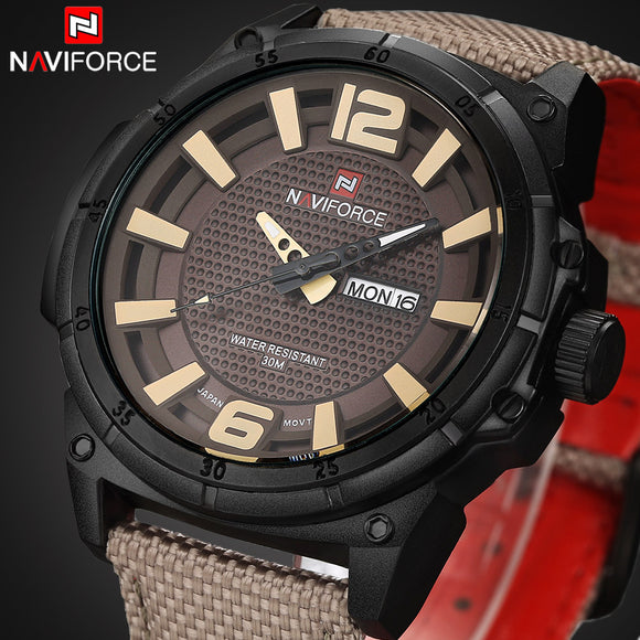 2016 Luxury Brand Military Watch Men Quartz Analog Clock Leather Canvas Strap Clock Man Sports Watches Army Relogios Masculino