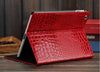 Fineshow Crocodile Leather Tablet Case for iPad 4 3 2 / Wake up Sleep Smart Cover Flip Case with Holder Stand Fashion Capa