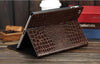 Fineshow Crocodile Leather Tablet Case for iPad 4 3 2 / Wake up Sleep Smart Cover Flip Case with Holder Stand Fashion Capa