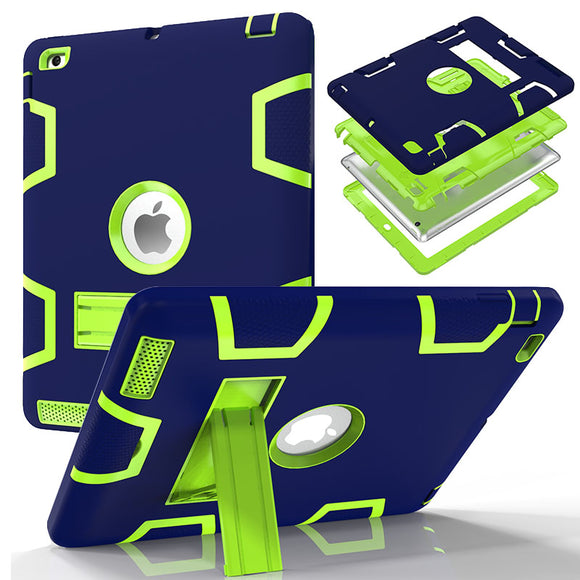 Case For Apple iPad 2 iPad 3 iPad 4 Cover High Impact Resistant Hybrid Three Layer Heavy Duty Armor Defender Full Body Protector